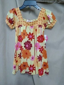 Girls energie Shirt size small Floral Pattern New With Tags - Picture 1 of 6