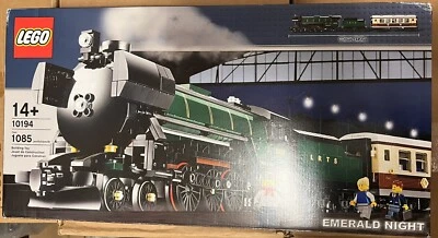 罕见复古乐高火车翡翠之夜 (10194) 迷你玩偶全新未拆封完好完好 — 第 1/4 张图片