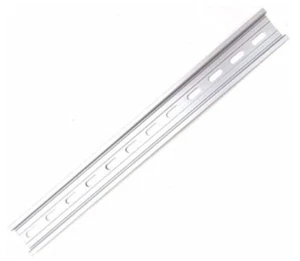 1 Piece DIN Rail Slotted Aluminum RoHS 13" Inches Long 35mm Wide 7.5mm High - Picture 1 of 1