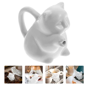 Ceramic Milk Jug Glass Containers with Lids Espresso Shots Creamer Jar - Picture 1 of 12