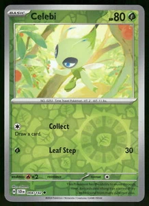Celebi Reverse Holo 004/142 SV07: Stellar Crown Pokemon - Picture 1 of 2