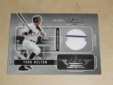 2002 Donruss Classics New Milennium Classics Jersey SAMPLE # 6 Todd Helton 1/1
