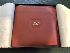 S.T. DUPONT RARE LEATHER BIFOLD WALLET 3 CC w/PURSE NEW
