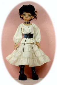 BJD MSD Pattern for Kaye Wiggs' MSD; peasant blouse, skirt, vest, sweater & more - Picture 1 of 11