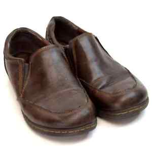b.o.c Born Loafers Flats Comfort Shoes Womens Size 7.5M Brown Slip On Round Toe