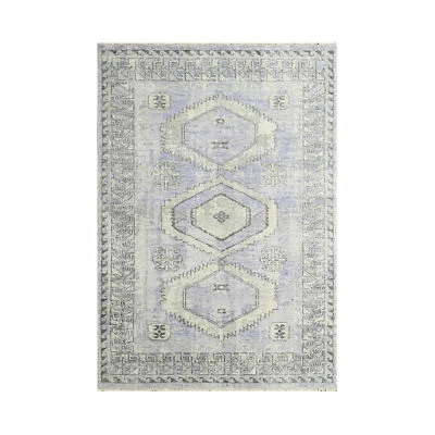 7'6''x11'3'' Gray Hand Knotted Traditional Oushak Wool Area Rug - Image 1 of 4