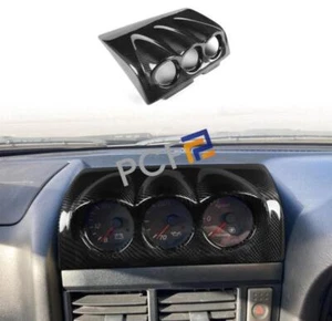 For Nissan Skyline GT-R R34 Real Carbon Fiber Dash Dashboard Cover Trim 1999-04 - Picture 1 of 11