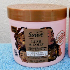 (1) Suave Lush and Coily Shea Butter Coconut Oil Leave-in Conditioner 13.5 fl oz