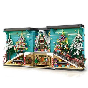 Juego de bloques de construcción Christmas Book Nook Santa’s Workshop | General Jim's Toys - Imagen 1 de 15