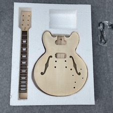 Kit de guitarra eléctrica es335 chapa hueca de arce hágalo usted mismo sin accesorios for sale