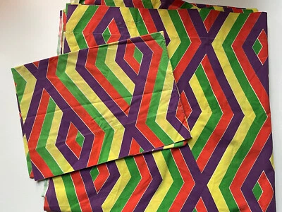 RARE! Soringmaid Wondercale *KING FLAT SHEET & 1 PILLOWCASE Retro MCM *GUC - Image 1 of 4