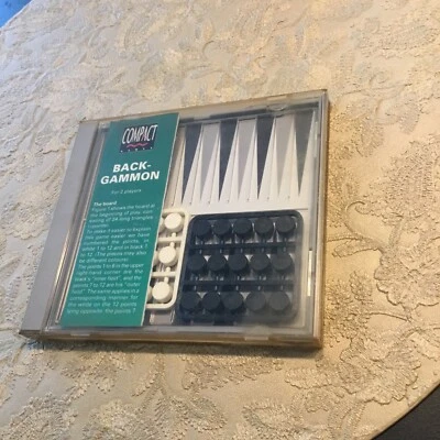 Back Gammon Spiel aus Tabelle Für 2 Player Pöppel Compact Games - Bild 1 von 3