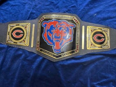 CINTURÓN CAMPEONATO CHICAGO BEARS TALLA ADULTO RÉPLICA ZINC Plates Foto 1 de 4