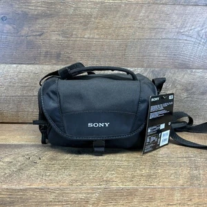 Genuine small/ medium size SONY DSLR CAMERA soft case with strap - Picture 1 of 4