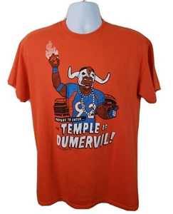 Denver Broncos Elvis Dumervil Temple of Dumervil Orange Tshirt Size Medium - Picture 1 of 4