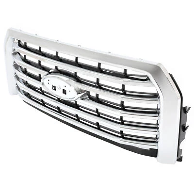 For Ford F-150 2015-2017 ABS Chrome Front Upper Bumper Grille #FL3Z-8200-EA - Image 1 of 4