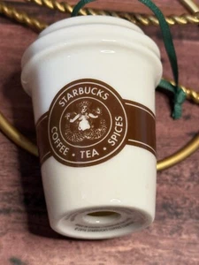 Logo Starbucks 2016 2,75" adorno de Navidad cerámica café té especias - Imagen 1 de 6