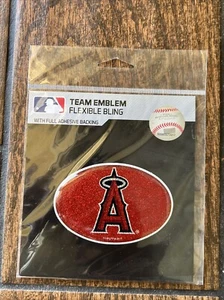Los Angeles Angels Emblem Sticker Team Flexible Bling Auto Emblem MLB LICENSED - Picture 1 of 2