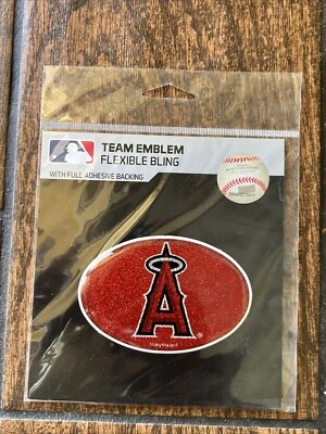 Los Angeles Angels Emblem Sticker Team Flexible Bling Auto Emblem MLB LICENSED - Image 1 of 2