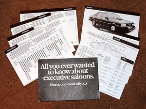 1979-80 Nuevo folleto de ventas Audi 80 - GLE GLS LS, precios, comparación con rivales - Imagen 1 de 5