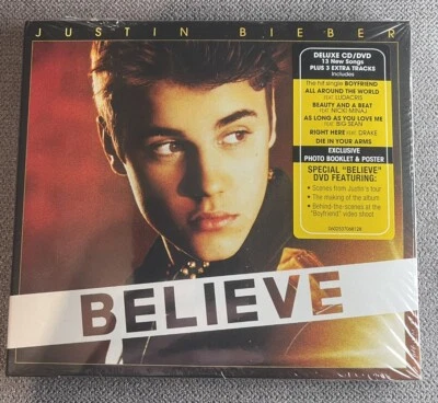 Justin Bieber - Believe CD NEW & SEALED HYPESTICKER - Imagem 1 de 2
