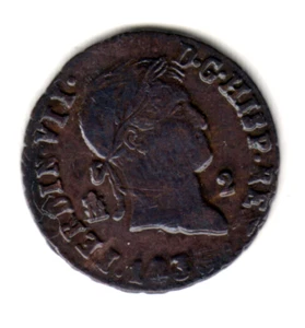 ESPAÑA 2 maravedies 1833 Segovia - Rey Fernando VII - Picture 1 of 2