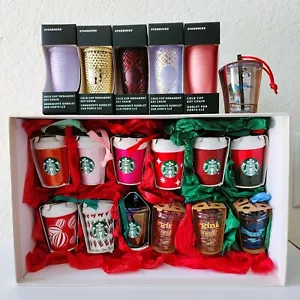 Starbucks 18 Ornament Keychains Collection - Picture 1 of 6