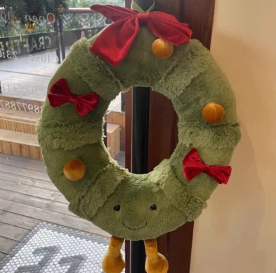 MARKENLOS JELLYCAT AMUSEABLES Dekorierte Weihnachten Großes WREATH Weihnachtsgeschenk