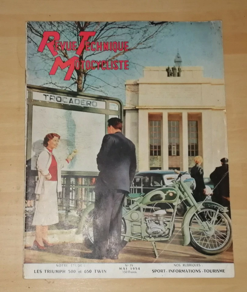 - RTM revue technique motocycliste moto n° 79 mai 54  triumph 500 600 twin adler - Photo 1/1