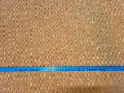 InsideOut ROLLO CITRUS Orange White Solid Basket Weave In/Outdoor Uph Fabric - Image 1 of 3