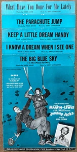 Five 1952 DEAN MARTIN & JERRY LEWIS FILM MUSICAL sheet music JUMPING JACKS - Picture 1 of 1