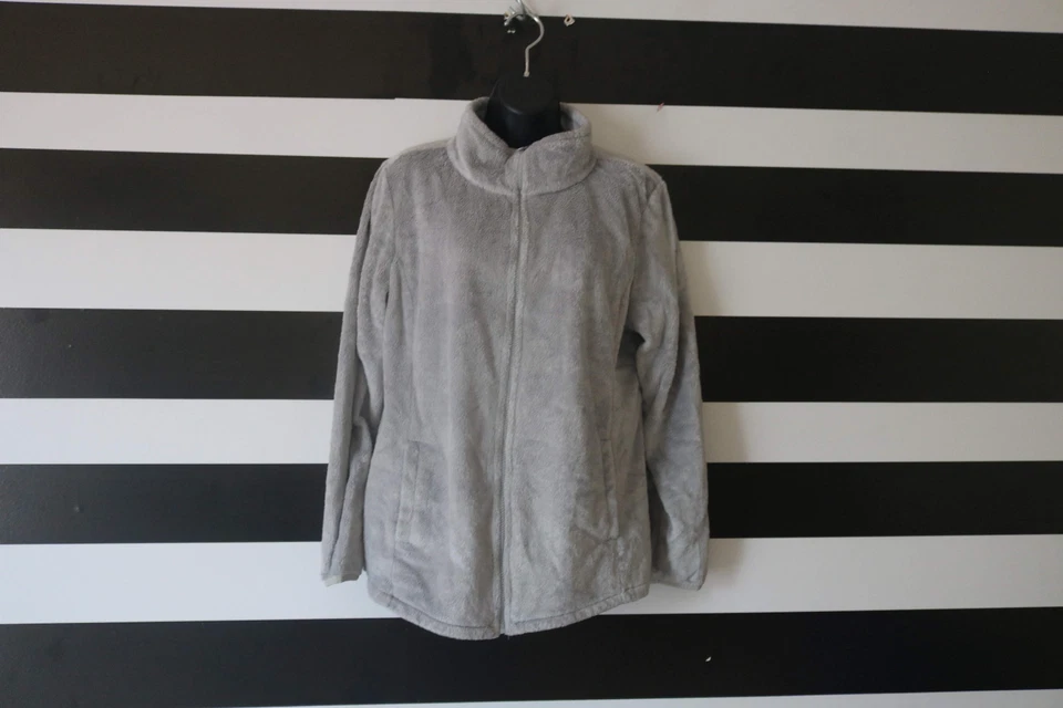Made For LIFE Women’s Full Zip UP Fleece Jacket Gray Size L - Image 1 of 4