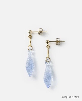 Orecchini Final Fantasy 14 FF14 cristallo madre vetro HARIO nuovi con custodia - Immagine 1 di 3