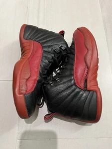 Air Jordan 12 2003 retro talla 8 negro rojo gripe juego Bred XII NIKE 136001-063 - Imagen 1 de 7