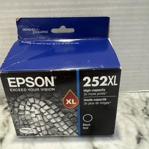 Genuine Epson T252XL120 252XL High Capacity Black Ink Cartridge - Picture 1 of 5