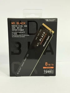 WD_BLACK 8TB SN850X NVMe Internal Gaming Solid State Drive SSD Brand NEW SEALED - Bild 1 von 3