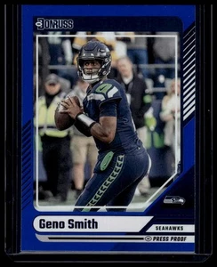 Donruss #220 Geno Smith 2024 prueba de prensa azul - Imagen 1 de 2