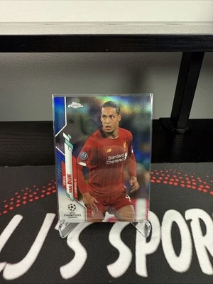 Virgil Van Dijk 2019-20 Topps Chrome UCL Blue Refractor /150 #50 - Image 1 of 2