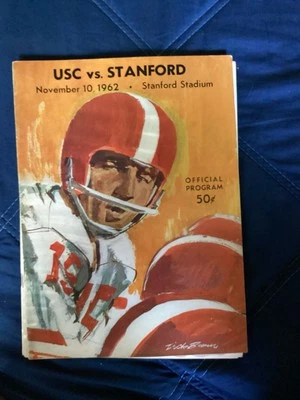  Stanford vs  USC   College Football Program Nov 10, 1962   - Image 1 of 2