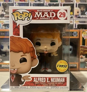 😂 Funko Pop! Television Alfred E. Neuman #29 CHASE Vaulted in Pop Protector 😂 - Picture 1 of 10
