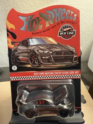 全新 2024 风火轮 RLC 2022 福特野马 Shelby GT500 代码 红色 带保护 — 第 1/4 张图片