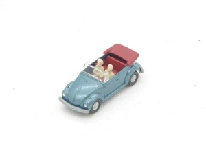 Wiking HO 1:87 Scale 1303 Blue VW Volkswagen Beetle Cabrio - Picture 1 of 7