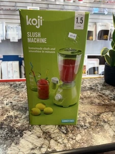 Koji 1.5L 64oz Jar Blender Portable Countertop Green Party Slush Maker - Picture 1 of 4