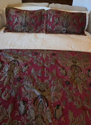 Juego de 3 fundas de edredón y almohada Austin Horn Verona rojo de lujo Queen Foto 1 de 4