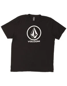 VOLCOM Mens Big & Tall Graphic T-Shirt Top 3XL Black Cotton BK05 - Picture 1 of 3