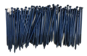 Markenlos 3/16 Zoll x 6 Zoll blau Philips Sechskantkopf Steinschraube [Menge 75] Neu aus altem Lagerbestand - Bild 1 von 7