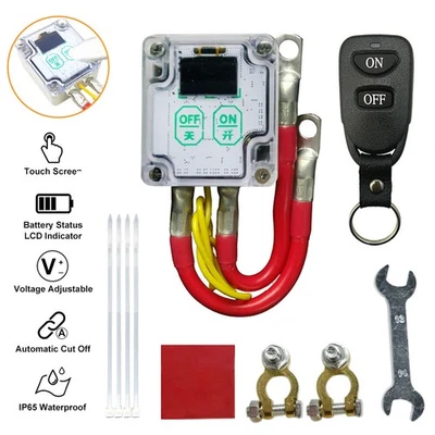 Car Battery Disconnect Power Cut Off Master Kill Switch Isolator with Remote - Image 1 of 4