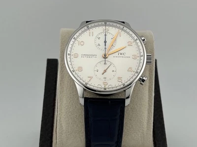 IWC Portugieser Chronograph IW371445 41mm White Dial Stainless Steel - Image 1 of 4
