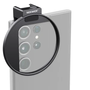 NEEWER LA006D 67mm Phone Filter Mount - w/ Cold Shoe, Locking Knob - Picture 1 of 8