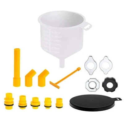 Spill Proof Radiator Coolant Filling Funnel Kit 15-pcs Cooling System fill  AU + - Image 1 of 4